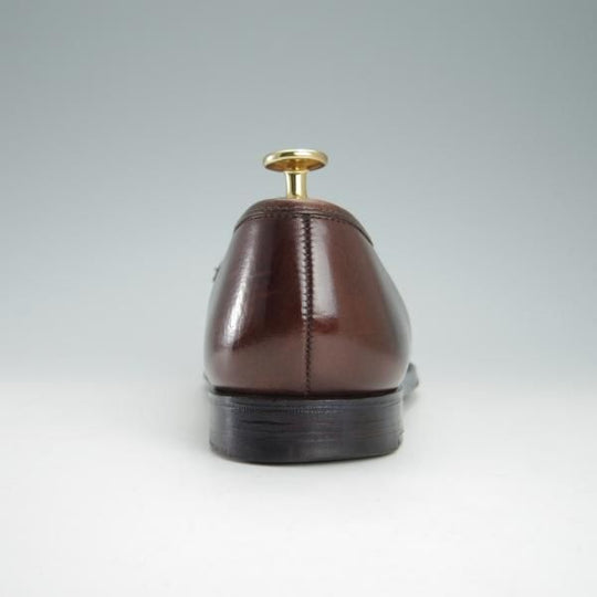 極上★クロケット&ジョーンズ 6.5E【定価￥83,600-★コインローファー/BOSTON】314ラスト/グレインレザー/濃茶/Crockett&Jones★f932