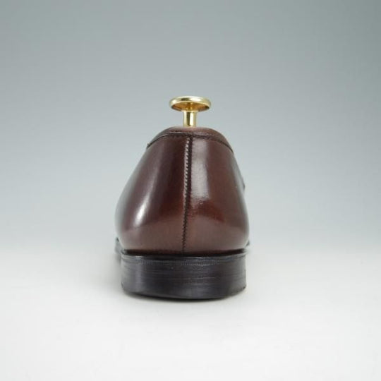 極上★クロケット&ジョーンズ 6.5E【定価￥83,600-★コインローファー/BOSTON】314ラスト/グレインレザー/濃茶/Crockett&Jones★f932