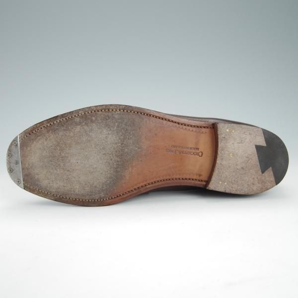 極上★クロケット&ジョーンズ 6.5E【定価￥83,600-★コインローファー/BOSTON】314ラスト/グレインレザー/濃茶/Crockett&Jones★f932