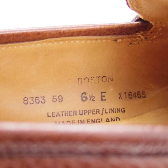 極上★クロケット&ジョーンズ 6.5E【定価￥83,600-★コインローファー/BOSTON】314ラスト/グレインレザー/濃茶/Crockett&Jones★f932