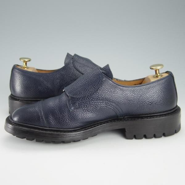 美品★トリッカーズ SIZE 6.5【モデル定価￥81,000-★アーバンリサーチ別注/Rufus】M7824/ダブルモンク/紺/メンズ/Tricker's★f933