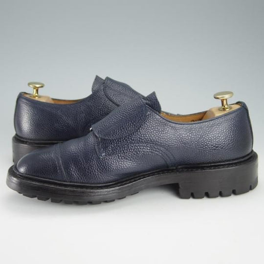 美品★トリッカーズ SIZE 6.5【モデル定価￥81,000-★アーバンリサーチ別注/Rufus】M7824/ダブルモンク/紺/メンズ/Tricker's★f933