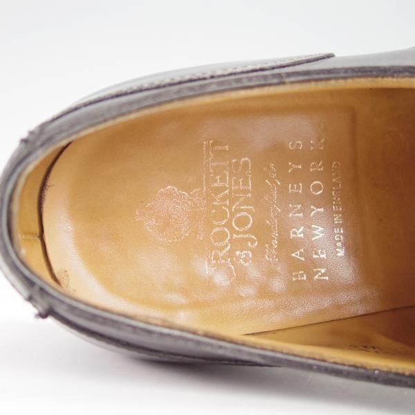 極上★クロケット&ジョーンズ 7.5E【定価￥87,480-★ダイナイトソール仕様/バーニーズNY別注】DURHAM/325ラスト/黒/Crockett&Jones★f934