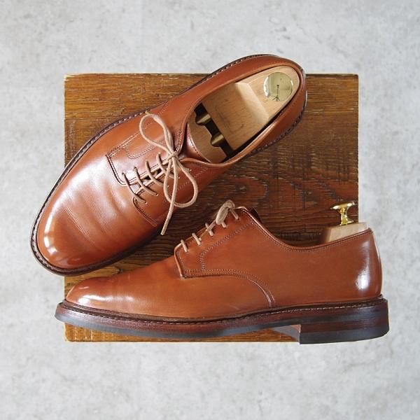 極上★クロケット&ジョーンズ 6E【定価￥88,000-★ダイナイトソール仕様/SEDGEMOOR 3】378ラスト/プレーントゥ/茶/Crockett&Jones★f936