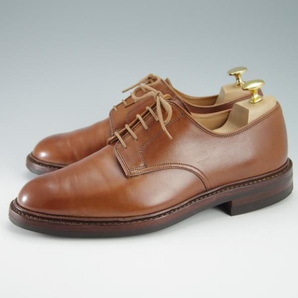 極上★クロケット&ジョーンズ 6E【定価￥88,000-★ダイナイトソール仕様/SEDGEMOOR 3】378ラスト/プレーントゥ/茶/Crockett&Jones★f936