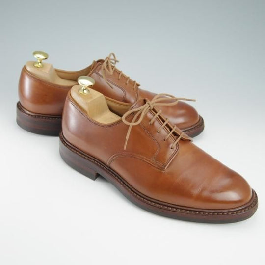 極上★クロケット&ジョーンズ 6E【定価￥88,000-★ダイナイトソール仕様/SEDGEMOOR 3】378ラスト/プレーントゥ/茶/Crockett&Jones★f936