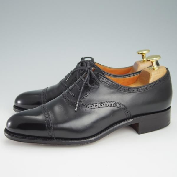 美品★(スペイン製)CARMINA/カルミナ(レディース) SIZE 4.5【定価￥66,960-★トレーディングポスト別注/1200】クォーターブローグ/黒★f937