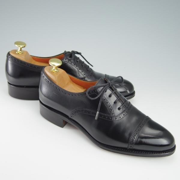 美品★(スペイン製)CARMINA/カルミナ(レディース) SIZE 4.5【定価￥66,960-★トレーディングポスト別注/1200】クォーターブローグ/黒★f937