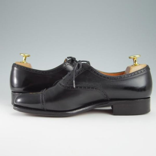 美品★(スペイン製)CARMINA/カルミナ(レディース) SIZE 4.5【定価￥66,960-★トレーディングポスト別注/1200】クォーターブローグ/黒★f937