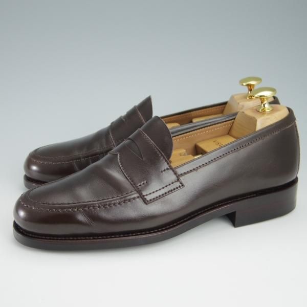 極美品★(スペイン製)CARMINA/カルミナ SIZE 5.5【モデル定価￥72,600-★ダイナイトソール仕様/80440】コインローファー/MARRON★f938