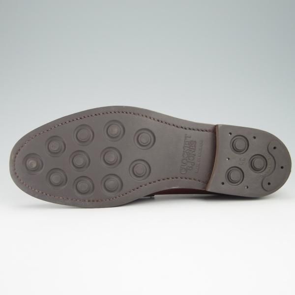 ほぼ試着程度★クロケット&ジョーンズ 7E【定価￥83,600-★ダイナイトソール仕様/GRANTHAM 2】コインローファー/茶/Crockett&Jones★f939