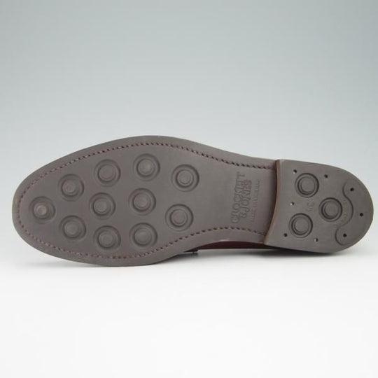 ほぼ試着程度★クロケット&ジョーンズ 7E【定価￥83,600-★ダイナイトソール仕様/GRANTHAM 2】コインローファー/茶/Crockett&Jones★f939