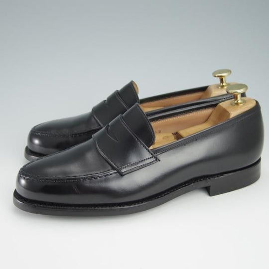 ほぼ試着程度★クロケット&ジョーンズ 5.5E【定価￥83,600-★コインローファー/BOSTON 2】CITYソール/376ラスト/黒/Crockett&Jones★f940