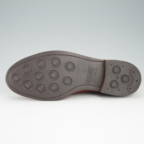 極美品★クロケット&ジョーンズ 7E【ウイスキーコードバン仕様★茶/MORETON】ダイナイトソール/292ラスト/Uチップ/Crockett&Jones★f941