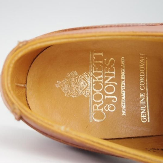 極美品★クロケット&ジョーンズ 7E【ウイスキーコードバン仕様★茶/MORETON】ダイナイトソール/292ラスト/Uチップ/Crockett&Jones★f941