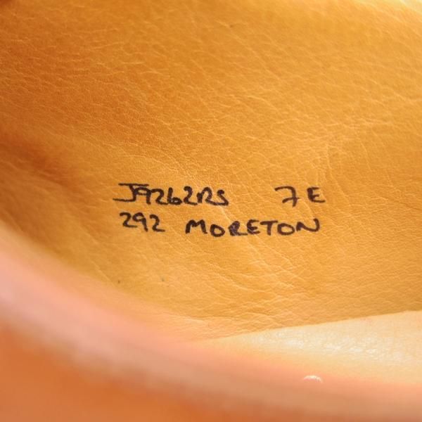 極美品★クロケット&ジョーンズ 7E【ウイスキーコードバン仕様★茶/MORETON】ダイナイトソール/292ラスト/Uチップ/Crockett&Jones★f941