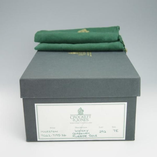 極美品★クロケット&ジョーンズ 7E【ウイスキーコードバン仕様★茶/MORETON】ダイナイトソール/292ラスト/Uチップ/Crockett&Jones★f941