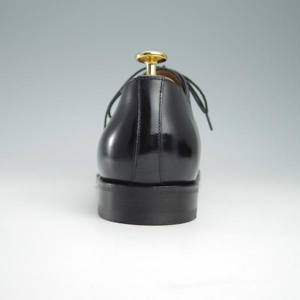 極美品★(伊)サントーニ SIZE 7【上級★グッドイヤーウェルテッド製法/13162】WILSONラスト/ストレートチップ/カーフ/黒/Santoni★f942