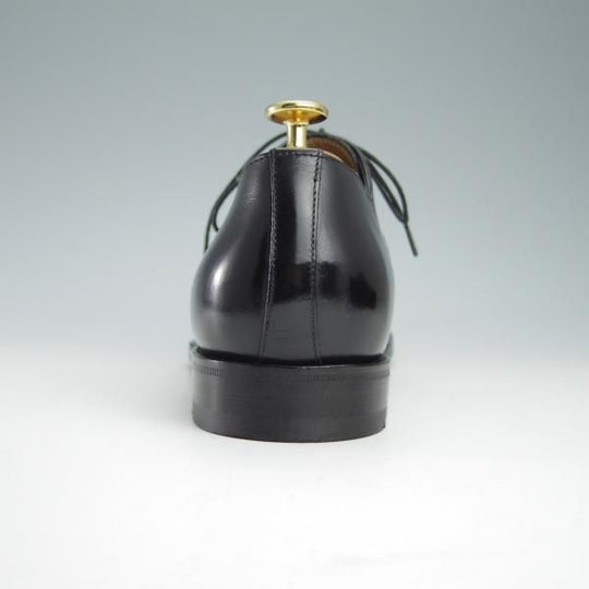 極美品★(伊)サントーニ SIZE 7【上級★グッドイヤーウェルテッド製法/13162】WILSONラスト/ストレートチップ/カーフ/黒/Santoni★f942