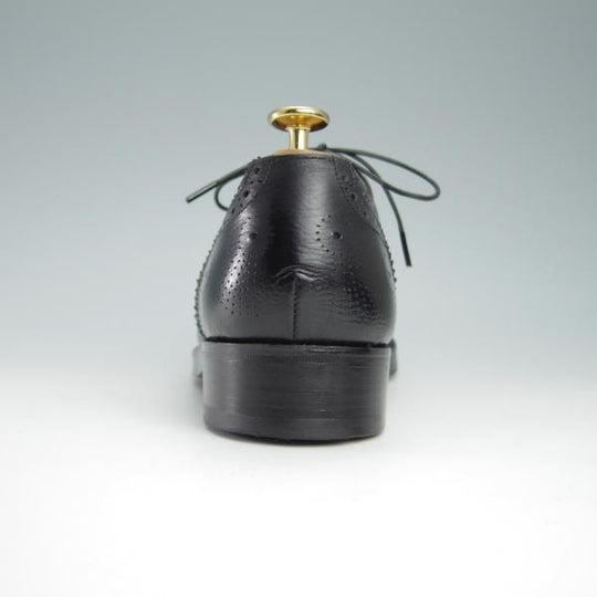 極美品★トリッカーズ SIZE 7【貴重★(南船場)lacquer&c別注/M5596】ギリーシューズ/フルブローグ/グレインレザー/黒/Tricker's★f943