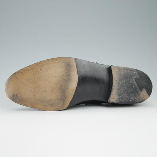 極美品★トリッカーズ SIZE 7【貴重★(南船場)lacquer&c別注/M5596】ギリーシューズ/フルブローグ/グレインレザー/黒/Tricker's★f943