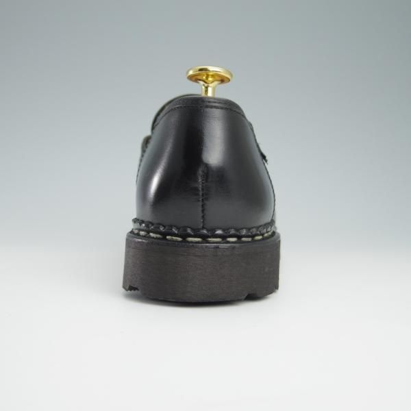 極美品★パラブーツ SIZE 5.5【定価￥71,500-★REIMS/ランス】リスレザー/マルシェソール/コインローファー/NOIR/黒/Paraboot★f944