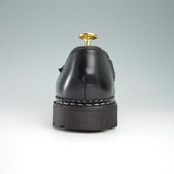 極美品★パラブーツ SIZE 5.5【定価￥71,500-★REIMS/ランス】リスレザー/マルシェソール/コインローファー/NOIR/黒/Paraboot★f944