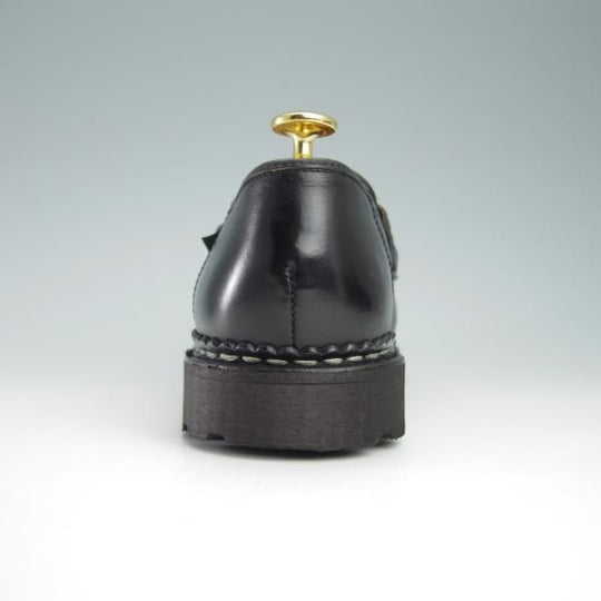 極美品★パラブーツ SIZE 5.5【定価￥71,500-★REIMS/ランス】リスレザー/マルシェソール/コインローファー/NOIR/黒/Paraboot★f944