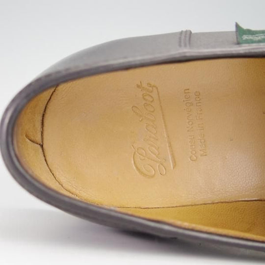 極美品★パラブーツ SIZE 5.5【定価￥71,500-★REIMS/ランス】リスレザー/マルシェソール/コインローファー/NOIR/黒/Paraboot★f944