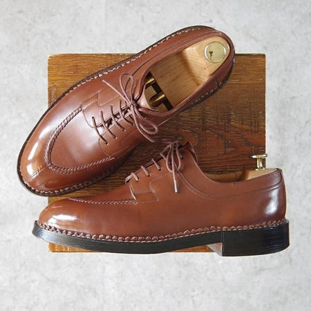 極上★J.M.ウェストン 8C【定価￥352,000-★ハントダービー/677/ロシアンカーフ】32ラスト/タン/ドゴール/Weston/ウエストン★f945