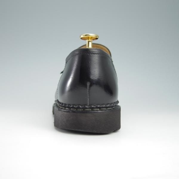 極上★パラブーツ SIZE 7.5【定価￥71,500-★ランス/REIMS】リスレザー/マルシェソール/コインローファー/黒/NOIR/Paraboot★f950