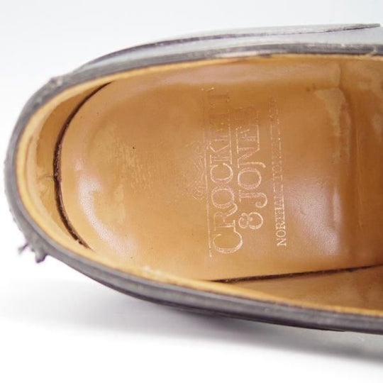 極上★クロケット&ジョーンズ 7.5E【現行定価￥88,000-★モールトン/MORETON】リッジウェイソール/292ラスト/黒/Crockett&Jones★f951