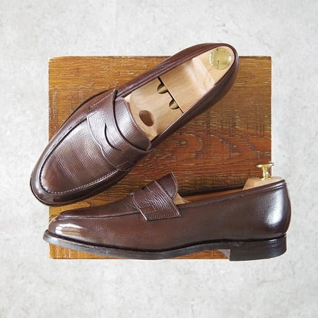 美品★クロケット&ジョーンズ 6.5E【定価￥88,000-★ユナイテッドアローズ別注/ROSEMOUNT】330ラスト/ローファー/Crockett&Jones★f952