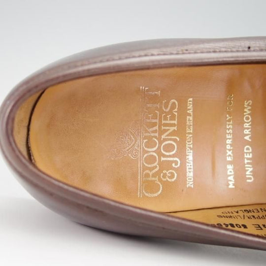 美品★クロケット&ジョーンズ 6.5E【定価￥88,000-★ユナイテッドアローズ別注/ROSEMOUNT】330ラスト/ローファー/Crockett&Jones★f952