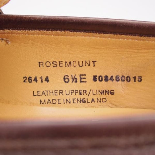 美品★クロケット&ジョーンズ 6.5E【定価￥88,000-★ユナイテッドアローズ別注/ROSEMOUNT】330ラスト/ローファー/Crockett&Jones★f952