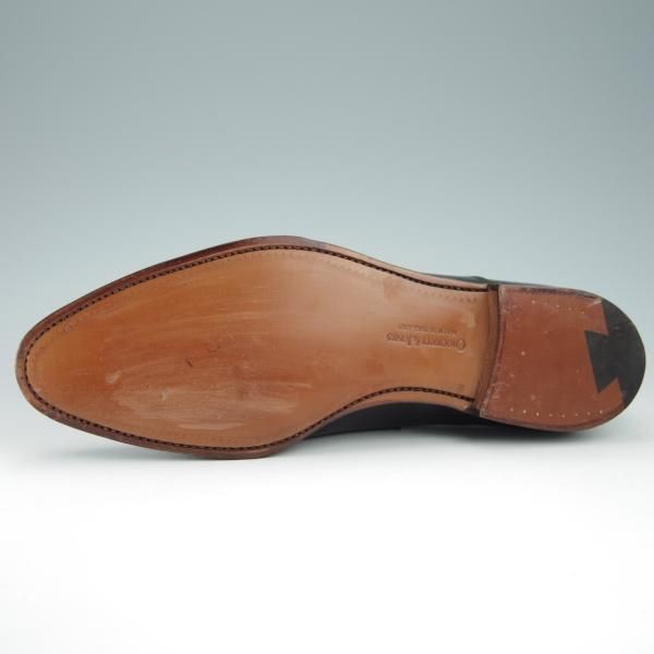 ほぼ試着程度★クロケット&ジョーンズ 7E【★ストレートチップ/MITCHAM】360ラスト/カーフ/黒/メンズ/Crockett&Jones★f953