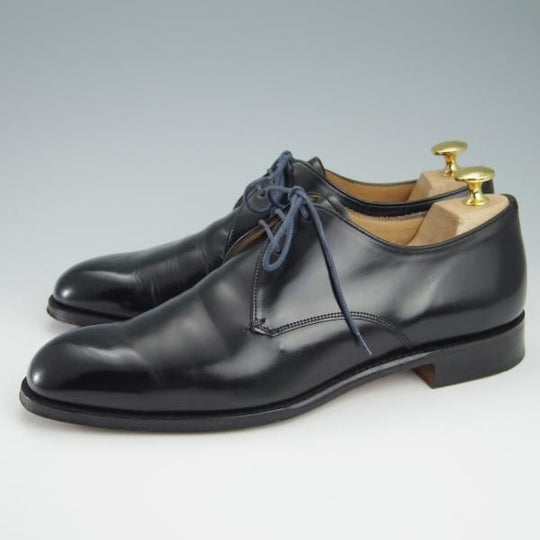 美品★(英)チーニー 7E【★(英)ポールスミス別注/プレーントゥ】Vフロント/125ラスト/黒/メンズ/Paul Smith/CHEANEY★f954