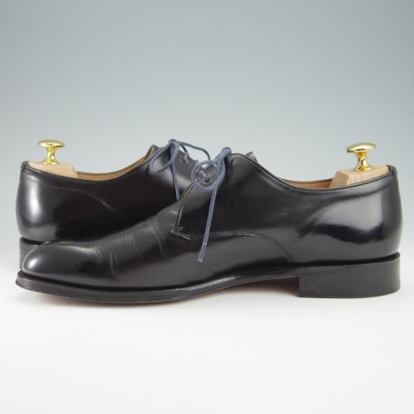 美品★(英)チーニー 7E【★(英)ポールスミス別注/プレーントゥ】Vフロント/125ラスト/黒/メンズ/Paul Smith/CHEANEY★f954