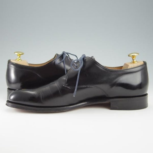 美品★(英)チーニー 7E【★(英)ポールスミス別注/プレーントゥ】Vフロント/125ラスト/黒/メンズ/Paul Smith/CHEANEY★f954