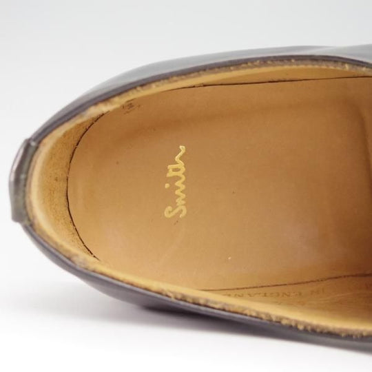 美品★(英)チーニー 7E【★(英)ポールスミス別注/プレーントゥ】Vフロント/125ラスト/黒/メンズ/Paul Smith/CHEANEY★f954