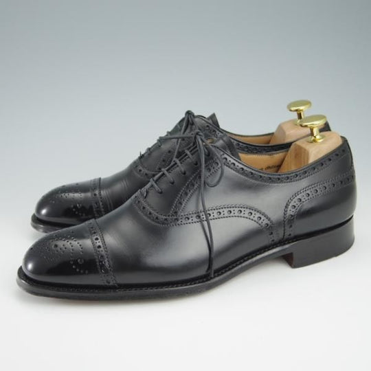 極上★(英)チーニー 6F【定価￥78,100-★セミブローグ/WILFRED】ウィルフレッド/125ラスト/カーフ/黒/メンズ/CHEANEY★f955