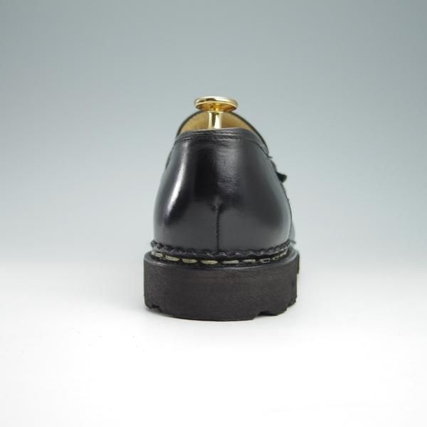 極美品★パラブーツ SIZE 6【定価￥71,500-★ランス/REIMS】リスレザー/マルシェソール/コインローファー/黒/NOIR/Paraboot★f958