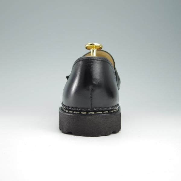 極美品★パラブーツ SIZE 6【定価￥71,500-★ランス/REIMS】リスレザー/マルシェソール/コインローファー/黒/NOIR/Paraboot★f958