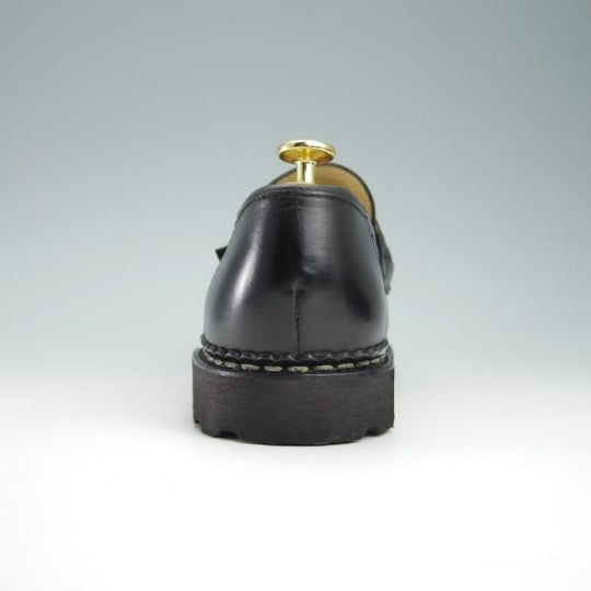 極美品★パラブーツ SIZE 6【定価￥71,500-★ランス/REIMS】リスレザー/マルシェソール/コインローファー/黒/NOIR/Paraboot★f958