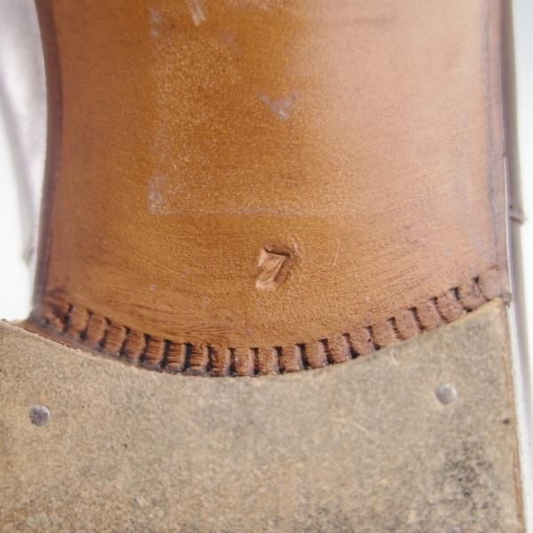 美品★(伊)エンツォ・ボナフェ SIZE 7【モデル定価￥137,500-★ミュージアムカーフ/CASY GRANT3】Bonjuラスト/濃茶/Enzo Bonafe★f964