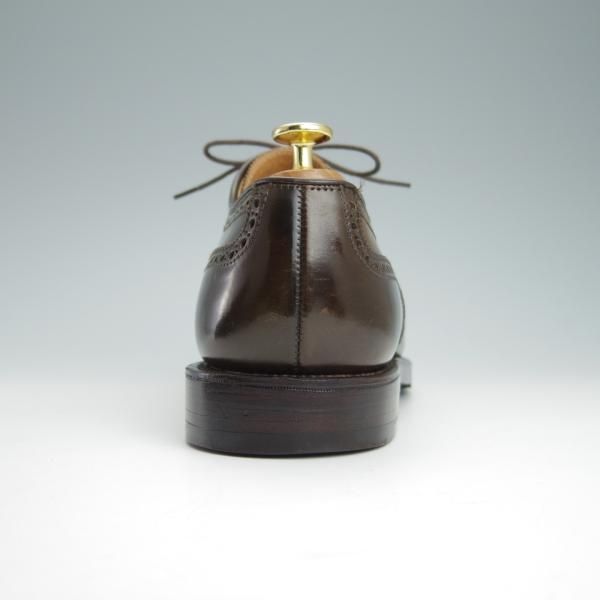 極美品★クロケット&ジョーンズ UK8.5/US9D【コードバン仕様★ダークブラウン/茶/ブルックスブラザーズ別注】Peal&co/Crockett&Jones★f967