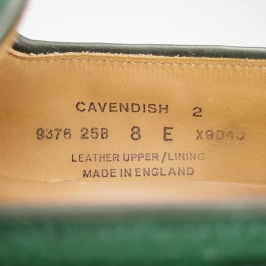 極上★クロケット&ジョーンズ 8E【モデル定価￥86,900-★CAVENDISH 2/キャベンディッシュ2】タッセルローファー/緑/Crockett&Jones★f970