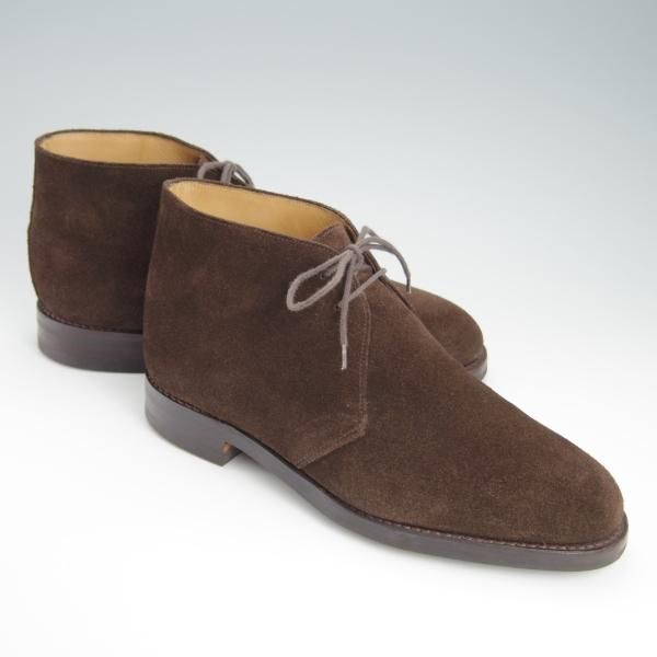 極上★クロケット&ジョーンズ 7.5E【定価￥77,000-★ダイナイトソール仕様/CHERTSEY】224ラスト/チャッカブーツ/茶/Crockett&Jones★f972