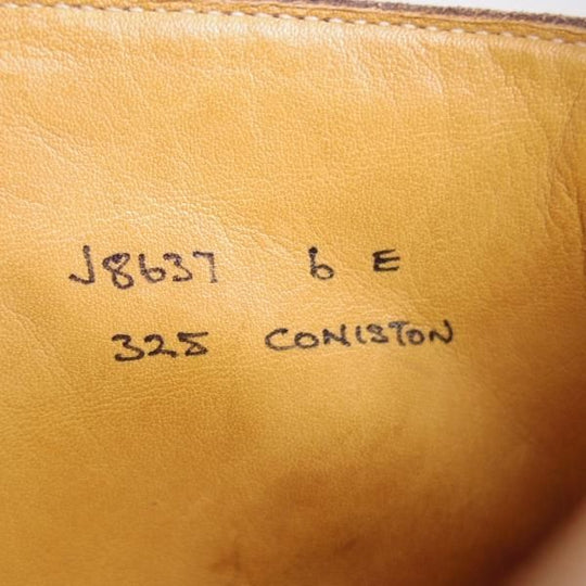 美品★クロケット&ジョーンズ 6E【定価￥99,000-★CONISTON/コニストン】325ラスト/リッジウェイソール/ブーツ/濃茶/Crockett&Jones★f973