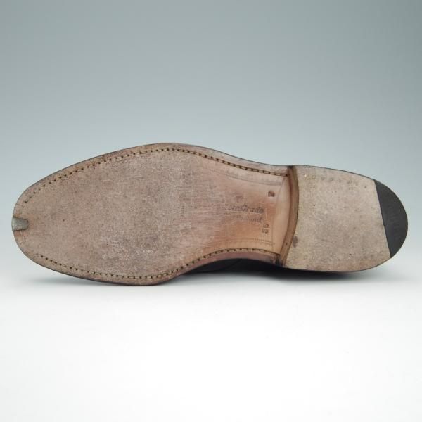 極上★チャーチ 50F/UK5【旧チャーチ★ブックバインダーカーフ/73ラスト/3都市ロゴ】モンクストラップ/黒/メンズ/Church's★f975